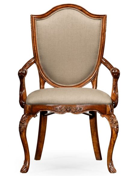 Dining Chairs Classic Hepplewhite Style Dining Armchair