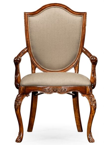 Dining Chairs Classic Hepplewhite Style Dining Armchair