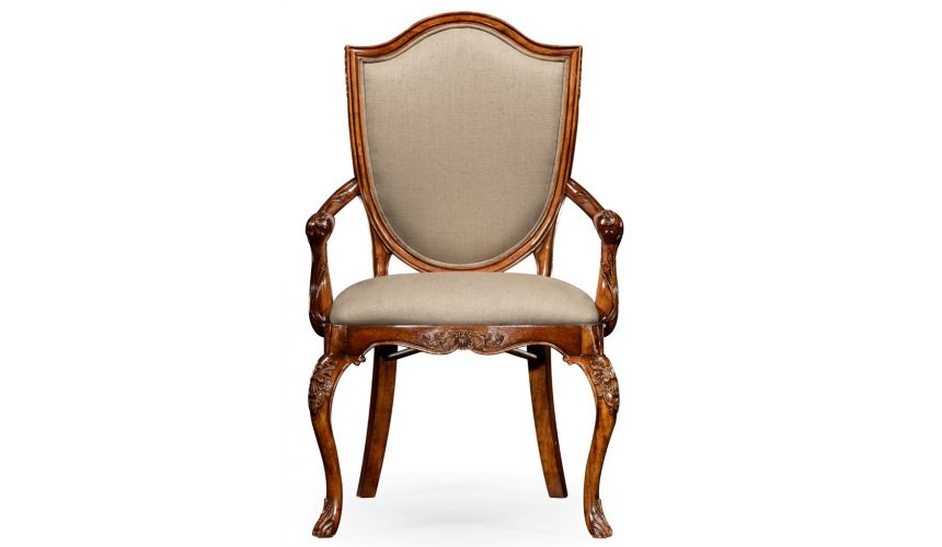 Dining Chairs Classic Hepplewhite Style Dining Armchair