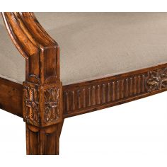 Dining Chairs 19th Century Style Dining Armchair with Golden Embroidery 2