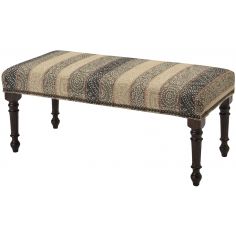 Luxury Leather & Upholstered Furniture Upholstered Bench with Nail Head Trims