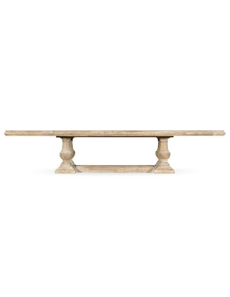 Dining Tables Heavy Distressed Limed Acacia Dining Table