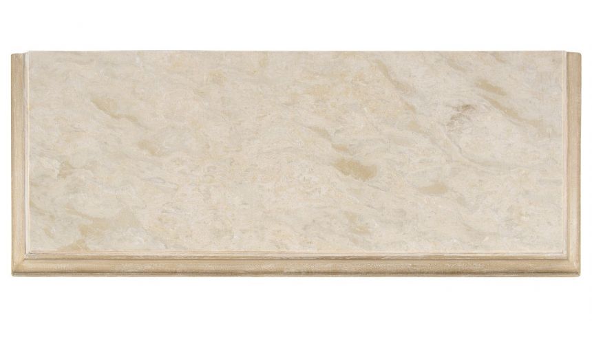 Breakfronts & China Cabinets Stylish Limed Acacia Chest of Drawer Marble Top