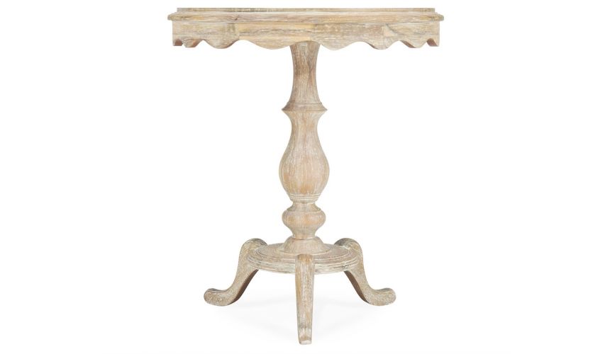 Round and Oval Coffee tables Limed Acacia Round Lamp or Breakfast Table