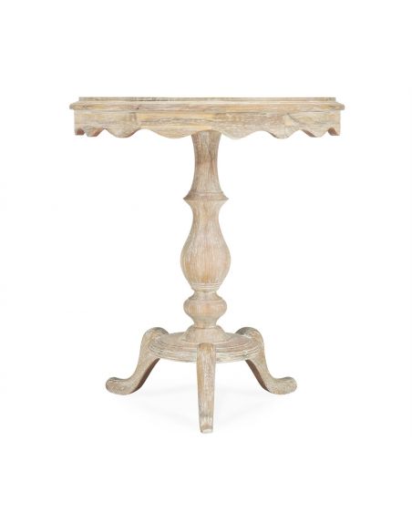 Round and Oval Coffee tables Limed Acacia Round Lamp or Breakfast Table