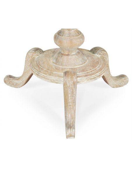 Round and Oval Coffee tables Limed Acacia Round Lamp or Breakfast Table