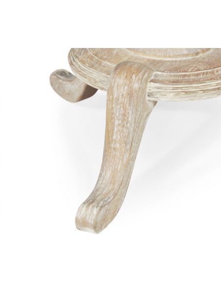 Round and Oval Coffee tables Limed Acacia Round Lamp or Breakfast Table