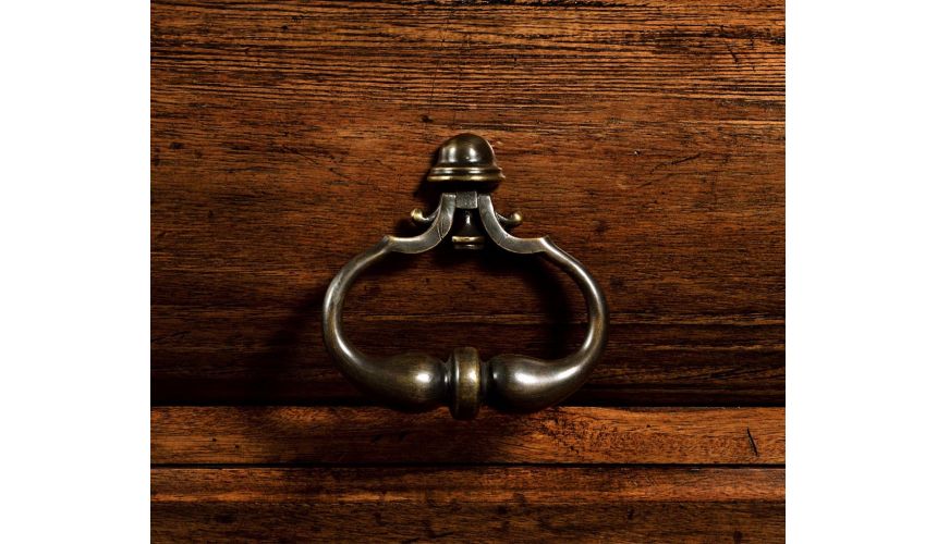 Breakfronts & China Cabinets Antiqued Walnut Rectangular Chest of Drawers