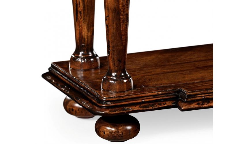 Console & Sofa Tables Stylish Rectangular Walnut Console Table