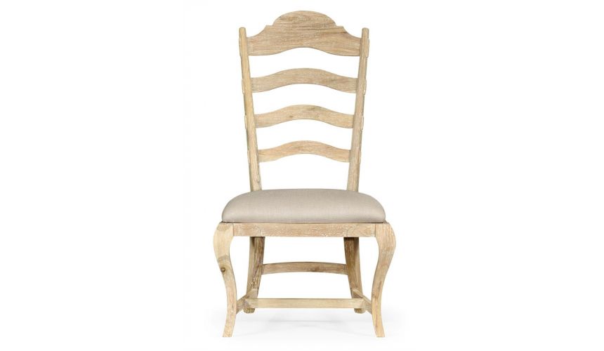 Dining Chairs Limed Acacia Ladderback Dining Side Chair