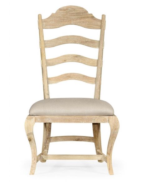 Dining Chairs Limed Acacia Ladderback Dining Side Chair