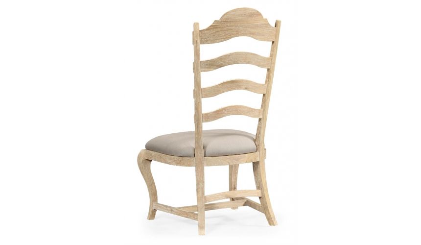 Dining Chairs Limed Acacia Ladderback Dining Side Chair