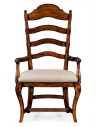 Dining Chairs Country Style Curved Ladderback Dining Armchair
