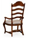 Dining Chairs Country Style Curved Ladderback Dining Armchair