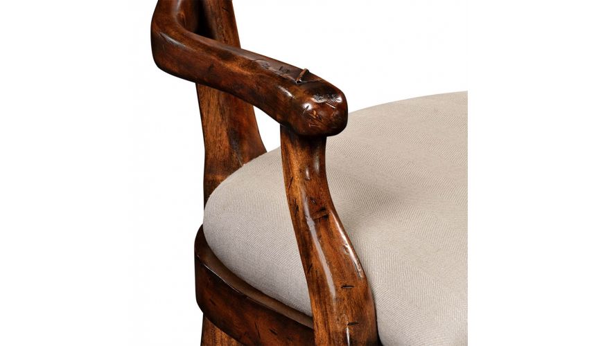 Dining Chairs Country Style Curved Ladderback Dining Armchair