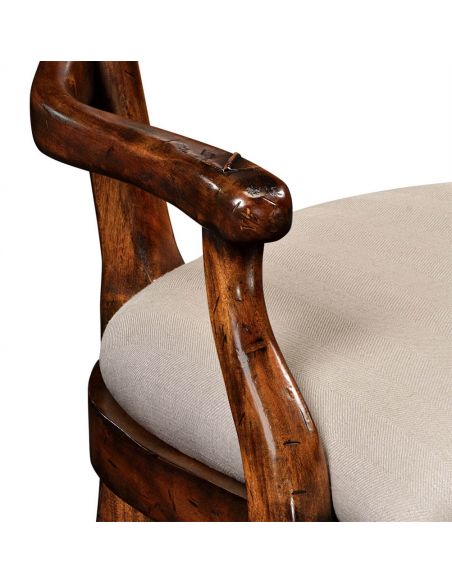 Dining Chairs Country Style Curved Ladderback Dining Armchair