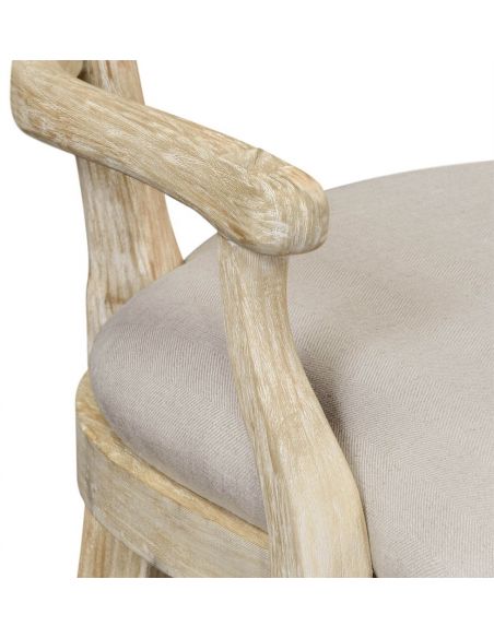 Dining Chairs Limed Acacia Ladderback Dining Armchair