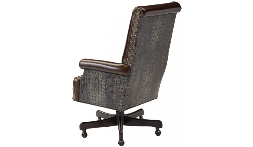 Office Chairs Upholstered Swivel Arm Chair