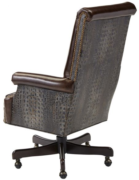 Office Chairs Upholstered Swivel Arm Chair