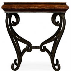 Square Country Style Walnut Side Table 2