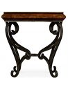 Square Country Style Walnut Side Table