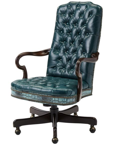 Tufted Swivel Arm Chair