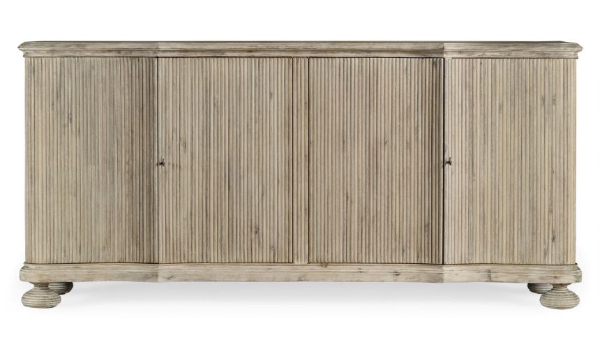 Breakfronts & China Cabinets Washed Acacia Belleville Buffet