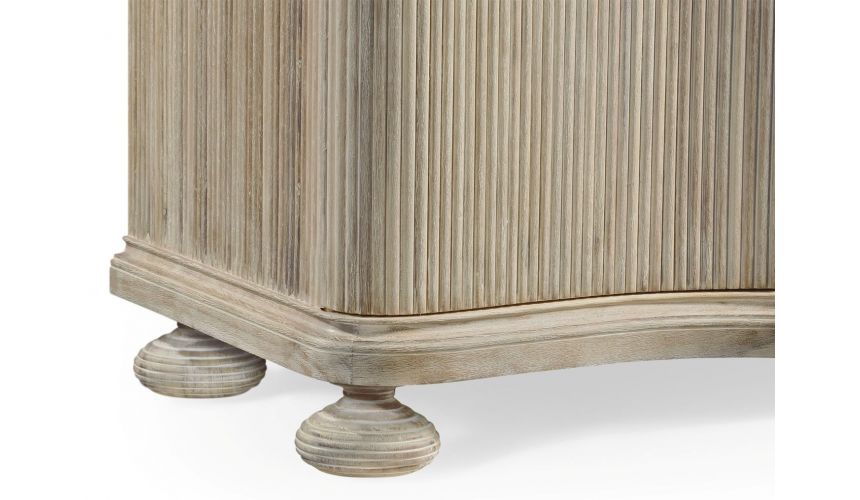 Breakfronts & China Cabinets Washed Acacia Belleville Buffet