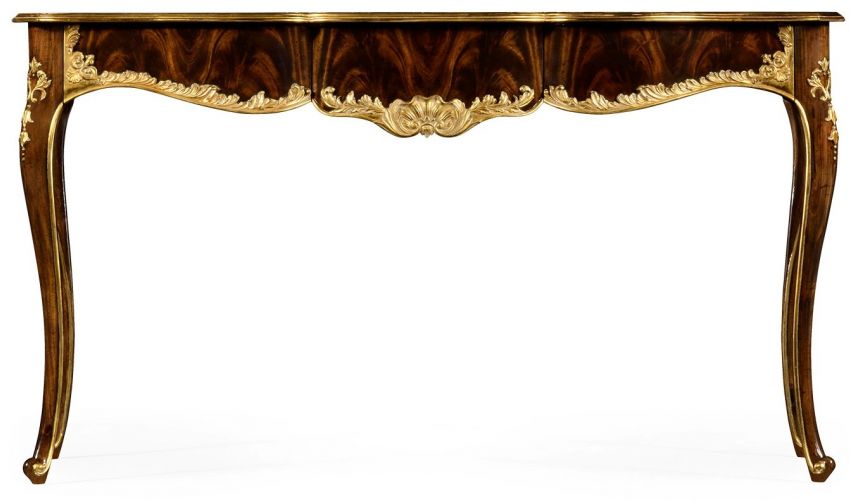 Console & Sofa Tables Antiqued Mahogany Console Table