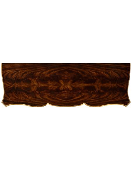 Console & Sofa Tables Antiqued Mahogany Console Table