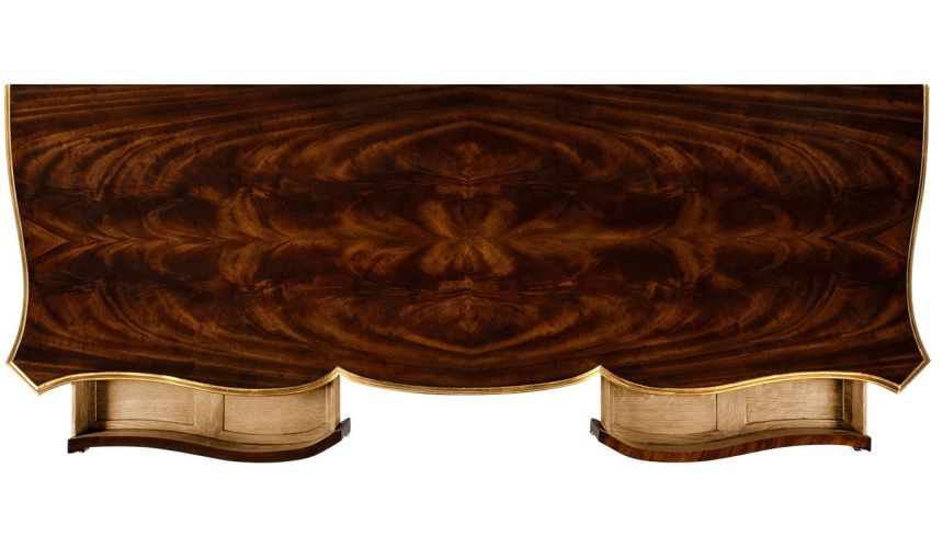Console & Sofa Tables Antiqued Mahogany Console Table