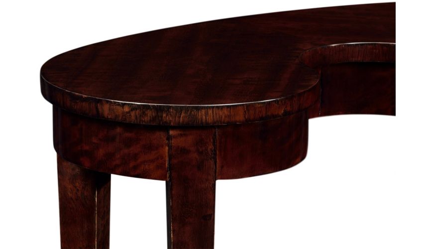 Bean Shaped Black Eucalyptus End Table