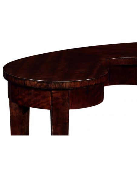 Bean Shaped Black Eucalyptus End Table