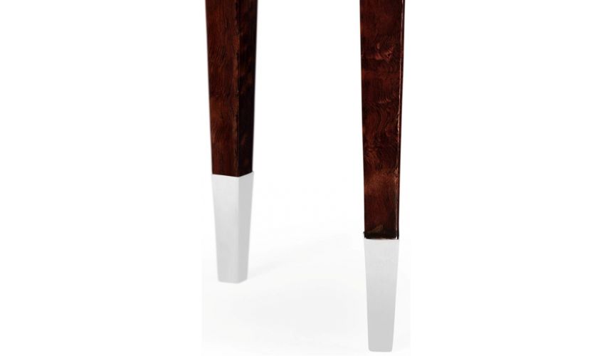 Bean Shaped Black Eucalyptus End Table