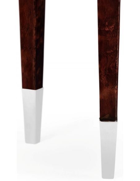 Bean Shaped Black Eucalyptus End Table