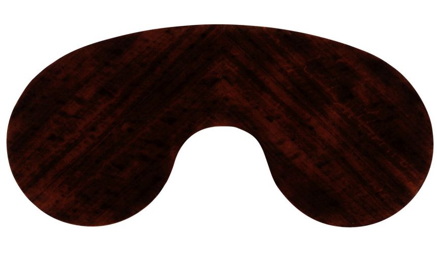 Bean Shaped Black Eucalyptus End Table