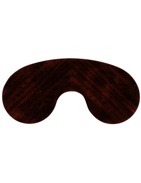 Bean Shaped Black Eucalyptus End Table
