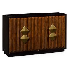 Breakfronts & China Cabinets Modern Ebonized Sideboard with 4 Doors