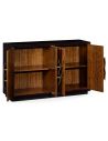 Breakfronts & China Cabinets Modern Ebonized Sideboard with 4 Doors