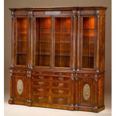 Breakfronts & China Cabinets Elite furnishings. Mahogany dining room breakfront or library bookcase.