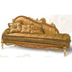 Luxury Leather & Upholstered Furniture Luxury Empire Style Chaise from the Liquid Assets Collection.