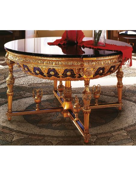 Empire style round foyer table
