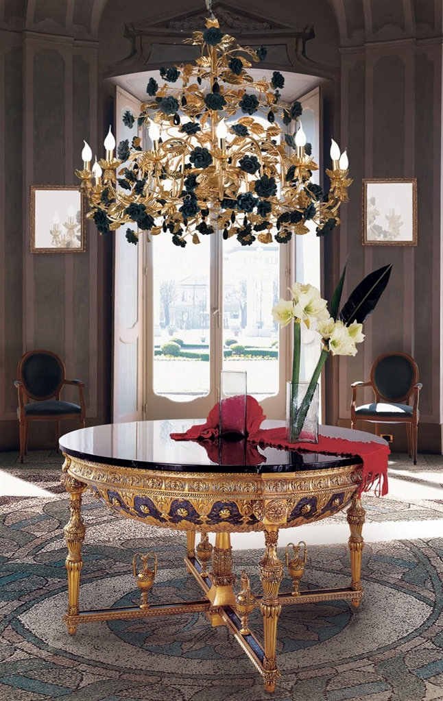 Empire Style Round Foyer Table
