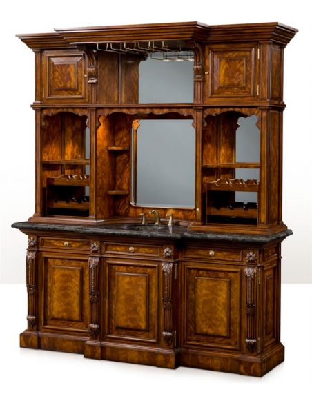 1 Top of the line Empire style home bar. Luxury furniture.
