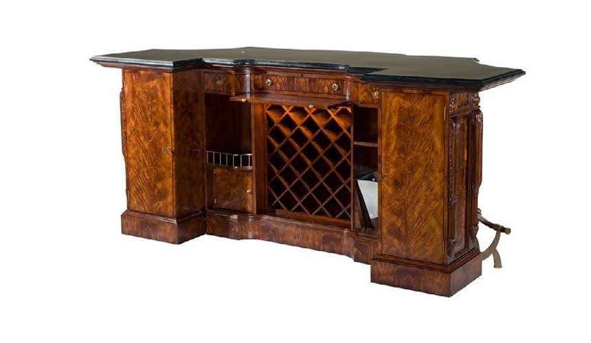 Empire style home bar. Luxury furniture.