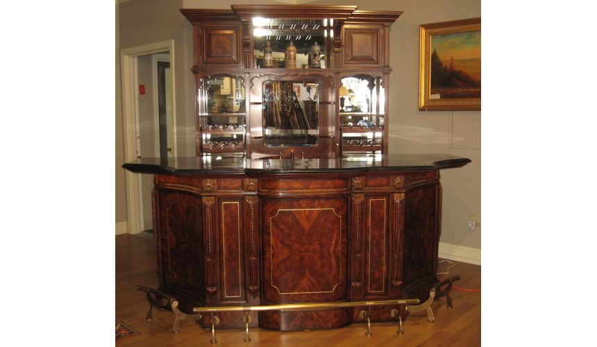 Empire style home bar. Luxury furniture.