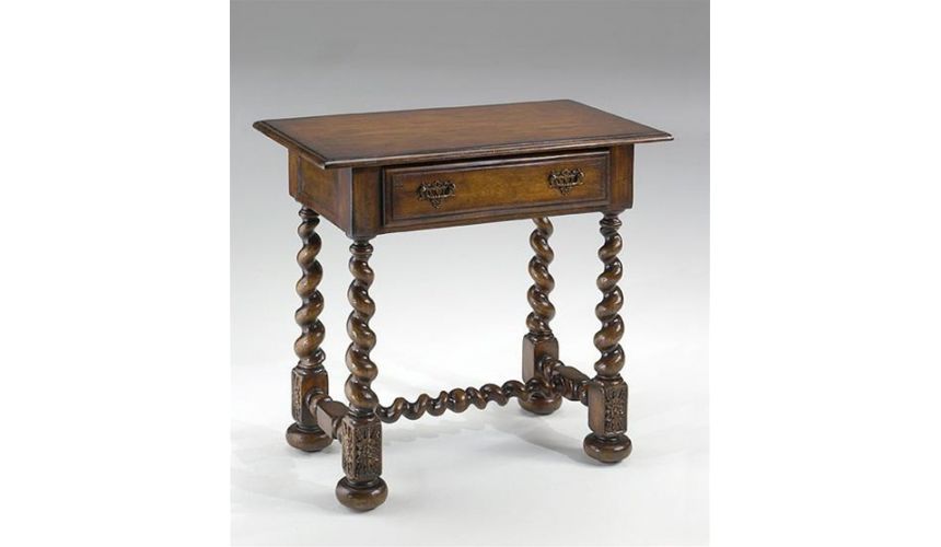 Square & Rectangular Side Tables endtable-with-barleytwist-legs