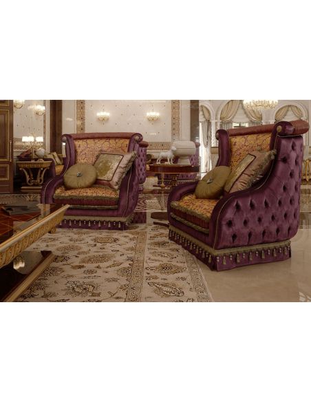 Luxury Leather & Upholstered Furniture Furniture Masterpiece Collection, chair. Handmade in Europe.