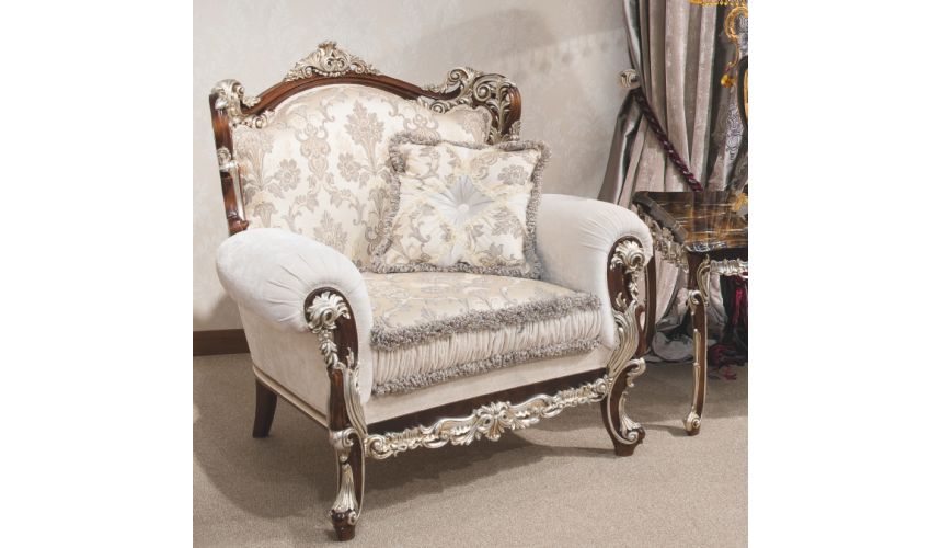 Luxury Leather & Upholstered Furniture 1 Empire style sofa. Handmade in Europe.