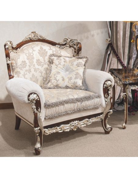 Luxury Leather & Upholstered Furniture 1 Empire style sofa. Handmade in Europe.
